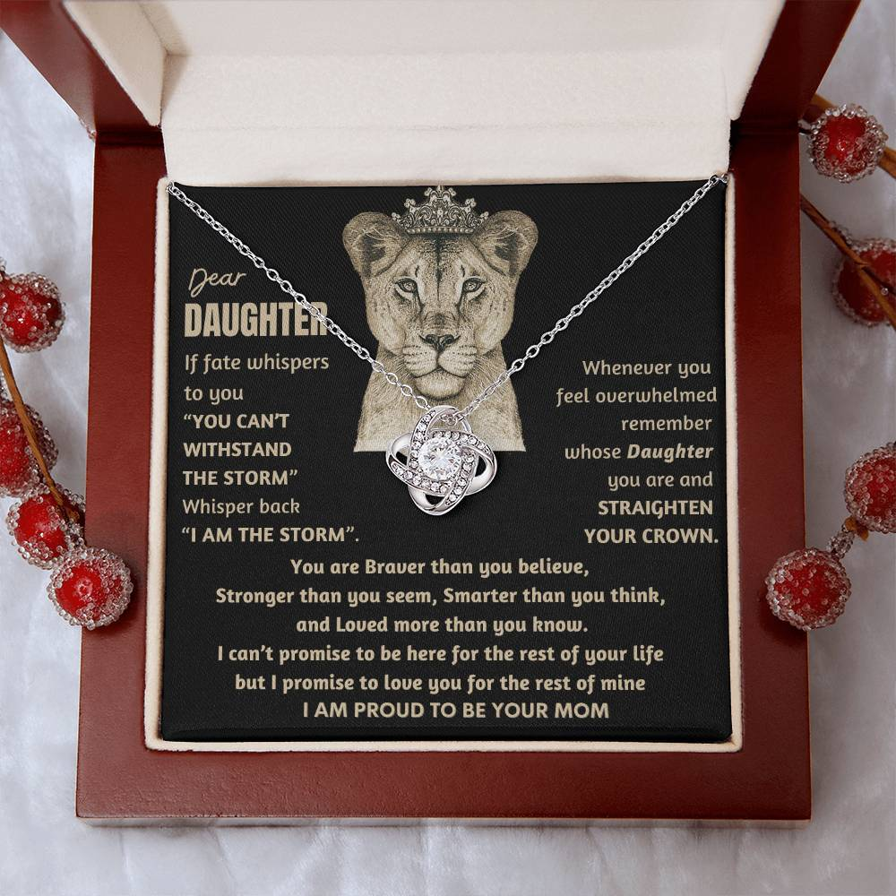Empowering Gift for Daughter from Mom - "I Am Proud To Be Your Mom" - FGH