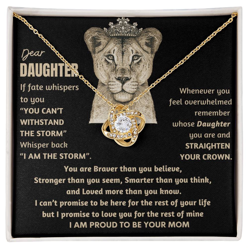 Empowering Gift for Daughter from Mom - "I Am Proud To Be Your Mom" - FGH
