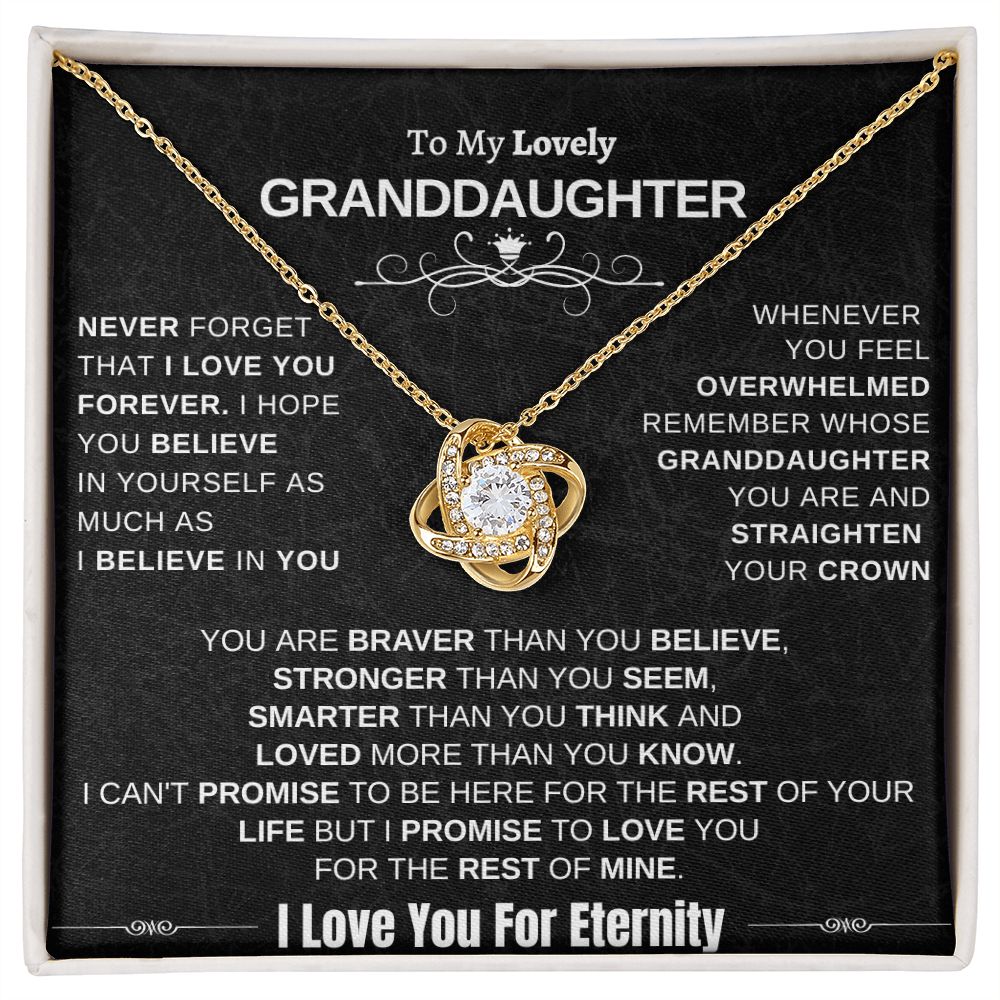 Gift for Granddaughter - Love you for eternity - LK