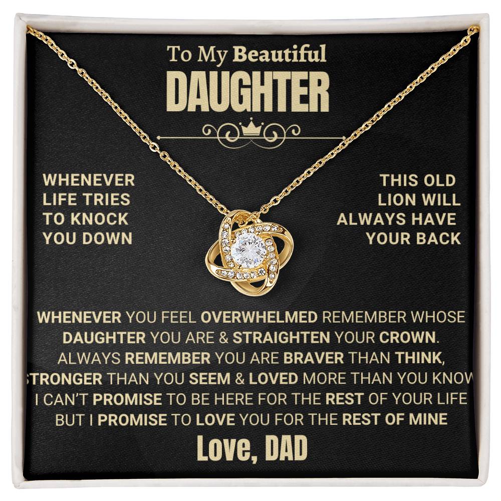 Beautiful Gift for Daughter from Dad - This Old Lion Will Always Have Your Back