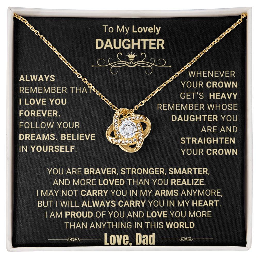 Beautiful Gift for Daughter from Dad "I AM PROUD OF YOU"
