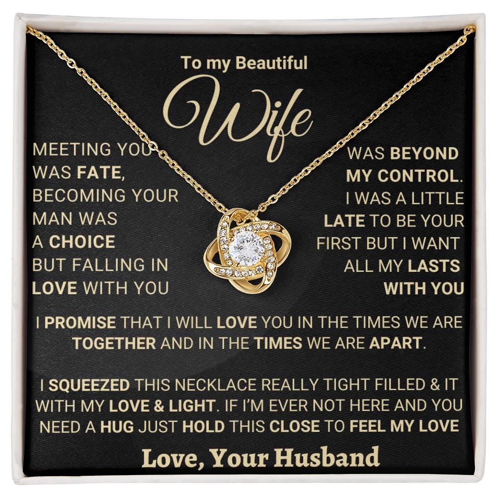 Unique Gift for Wife "FALLING IN LOVE WITH YOU WAS BEYOND MY CONTROL"