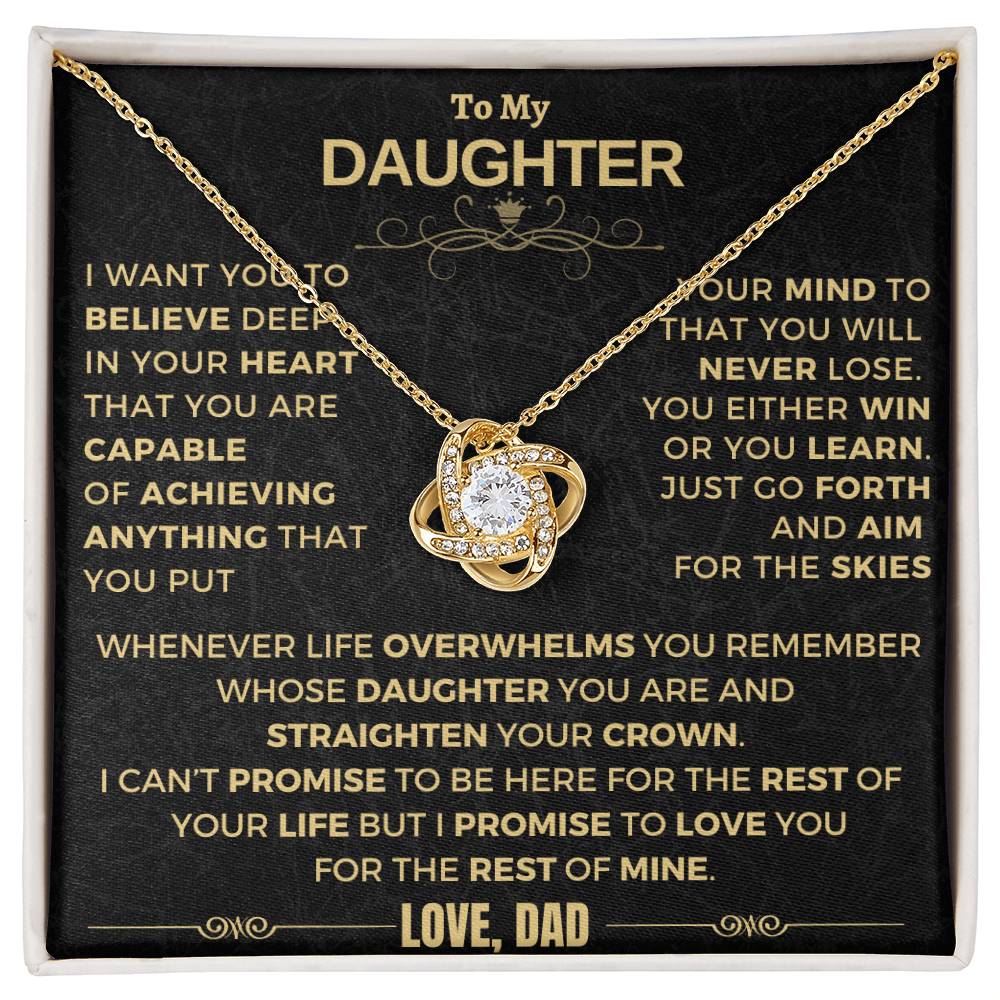 (ALMOST SOLD OUT) Gift for Daughter from DAD - Believe - LK-GFH