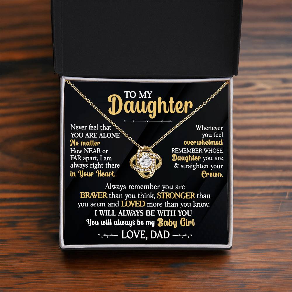 Beautiful Gift for Daughter "You Will Always Be My Baby Girl"
