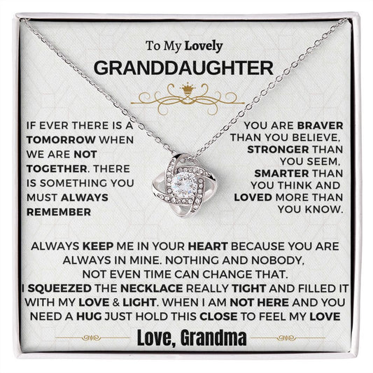 Gift for Granddaughter - Always keep me in your heart - LK