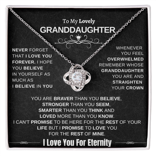 Gift for Granddaughter - Love you for eternity - LK
