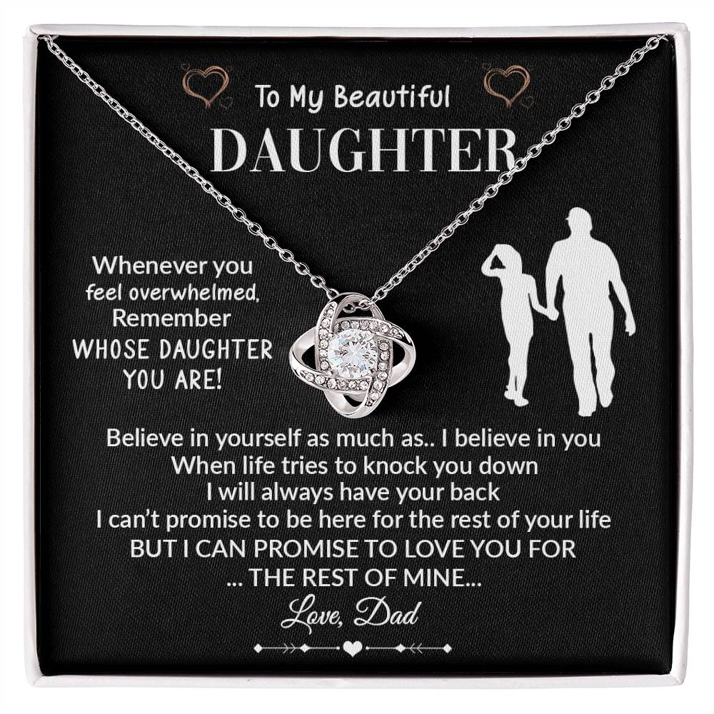 Beautiful Gift for Daughter from DAD "I Will Always Have Your Back" - FGH