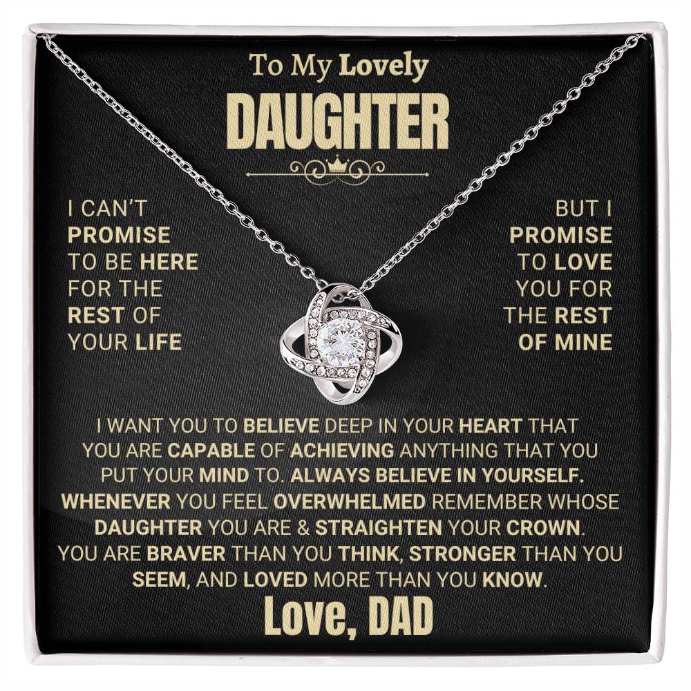 Beautiful Gift for Daughter from DAD "Always Believe In Yourself"