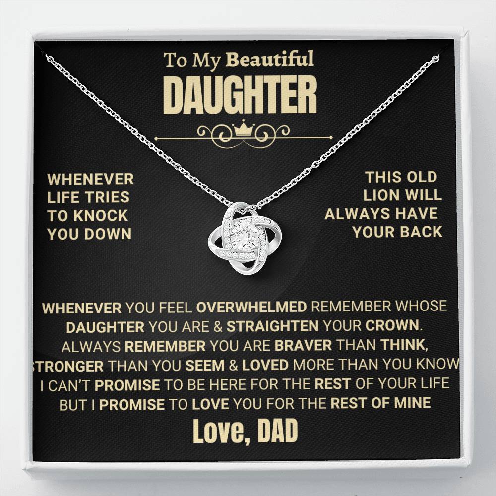 Beautiful Gift for Daughter from Dad - This Old Lion Will Always Have Your Back