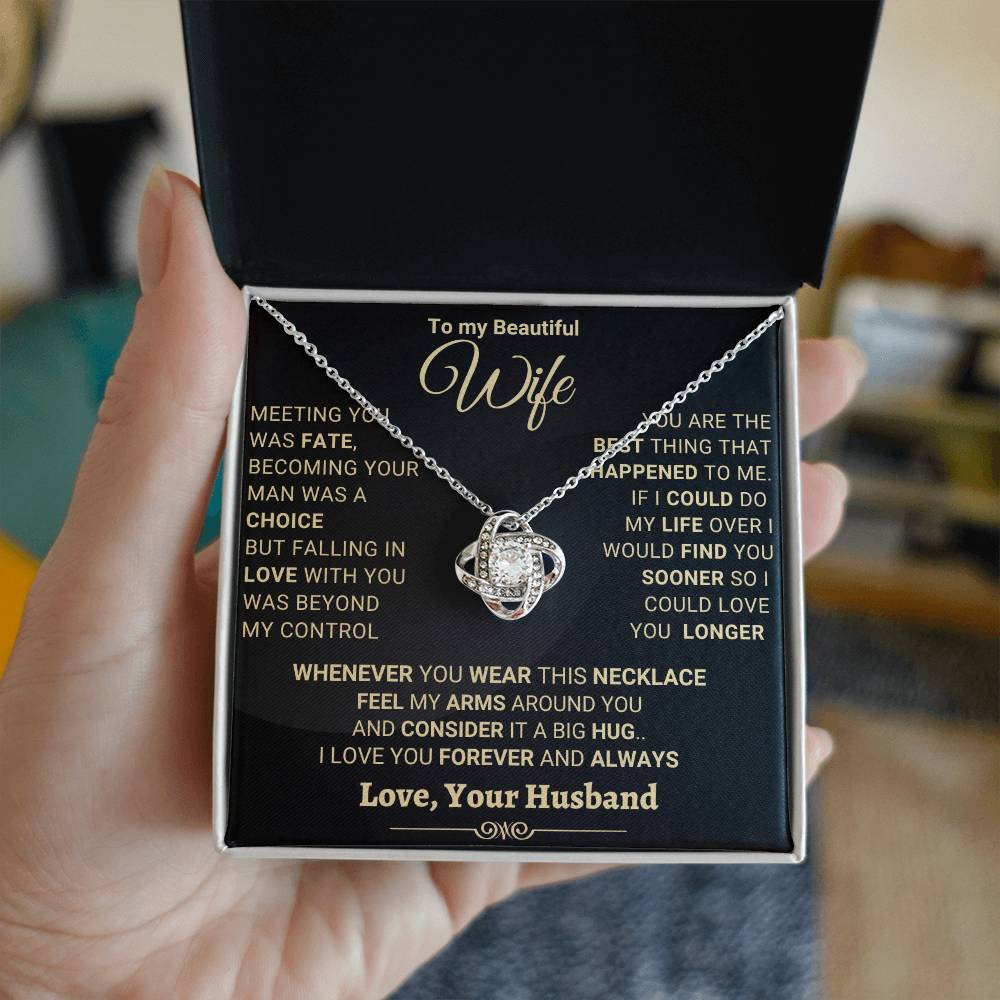 Heart Warming Gift for WIFE "Meeting You Was Fate"