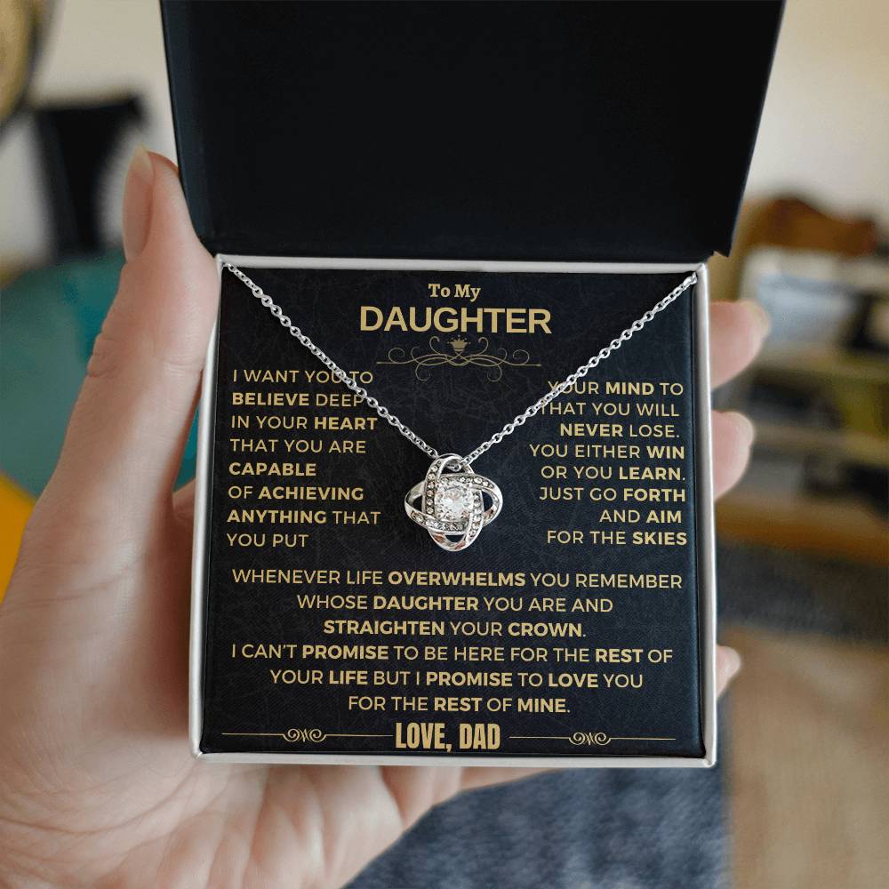 (ALMOST SOLD OUT) Gift for Daughter from DAD - Believe - LK-GFH
