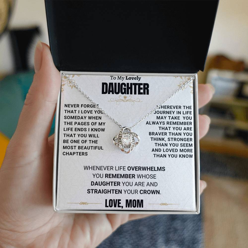 Beautiful Gift for Daughter from Mom "I  LOVE YOU"
