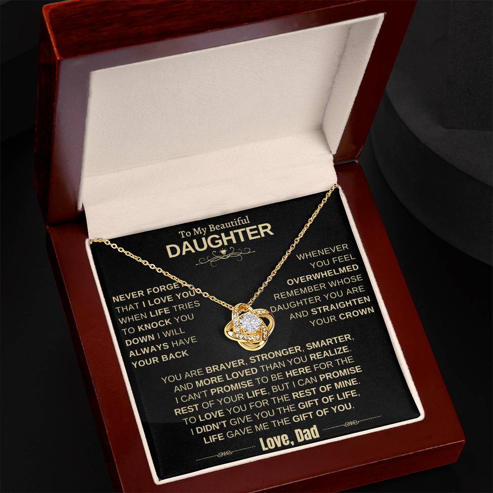 Beautiful Gift for Daughter - "I Will Always Have Your Back"
