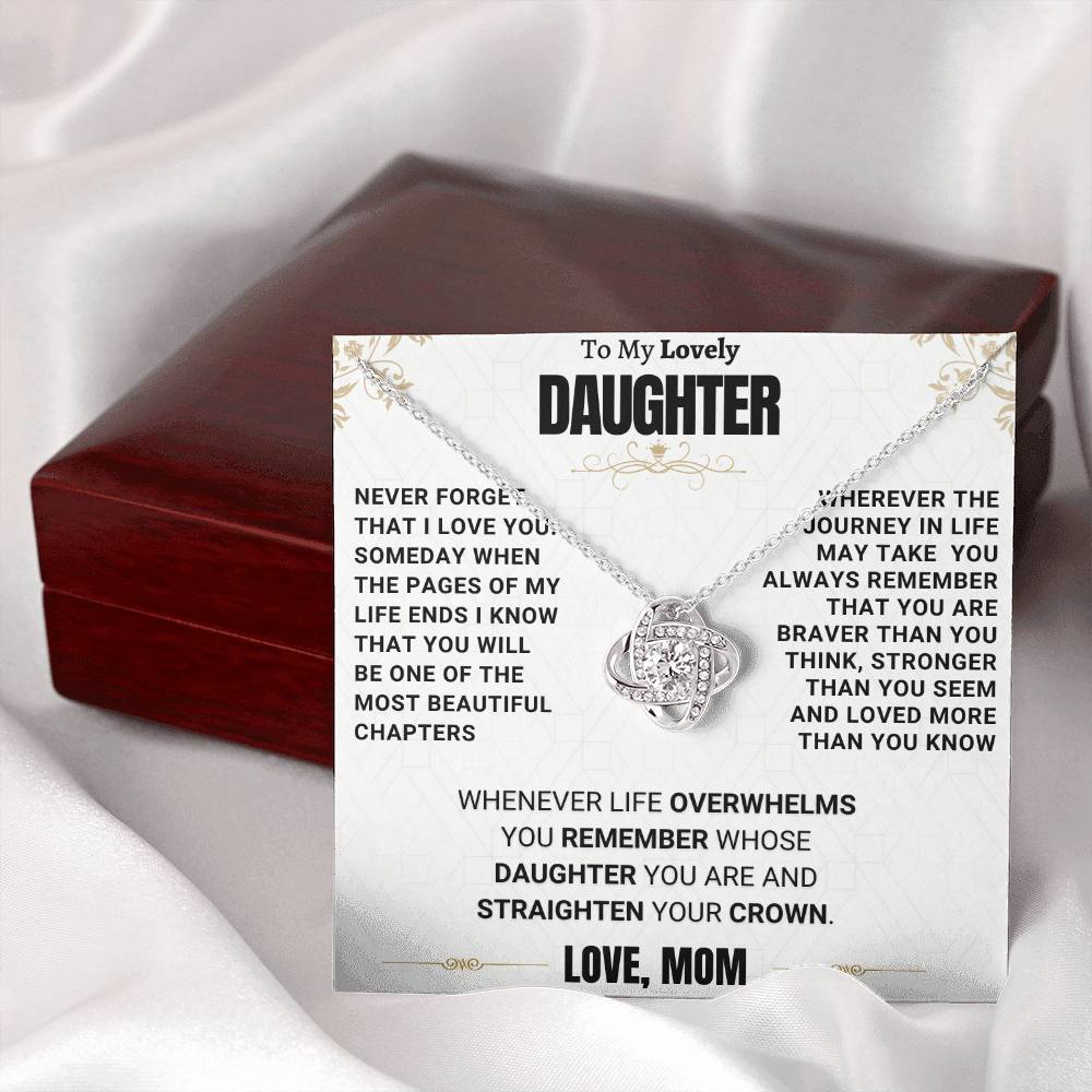 Beautiful Gift for Daughter from Mom "I  LOVE YOU"
