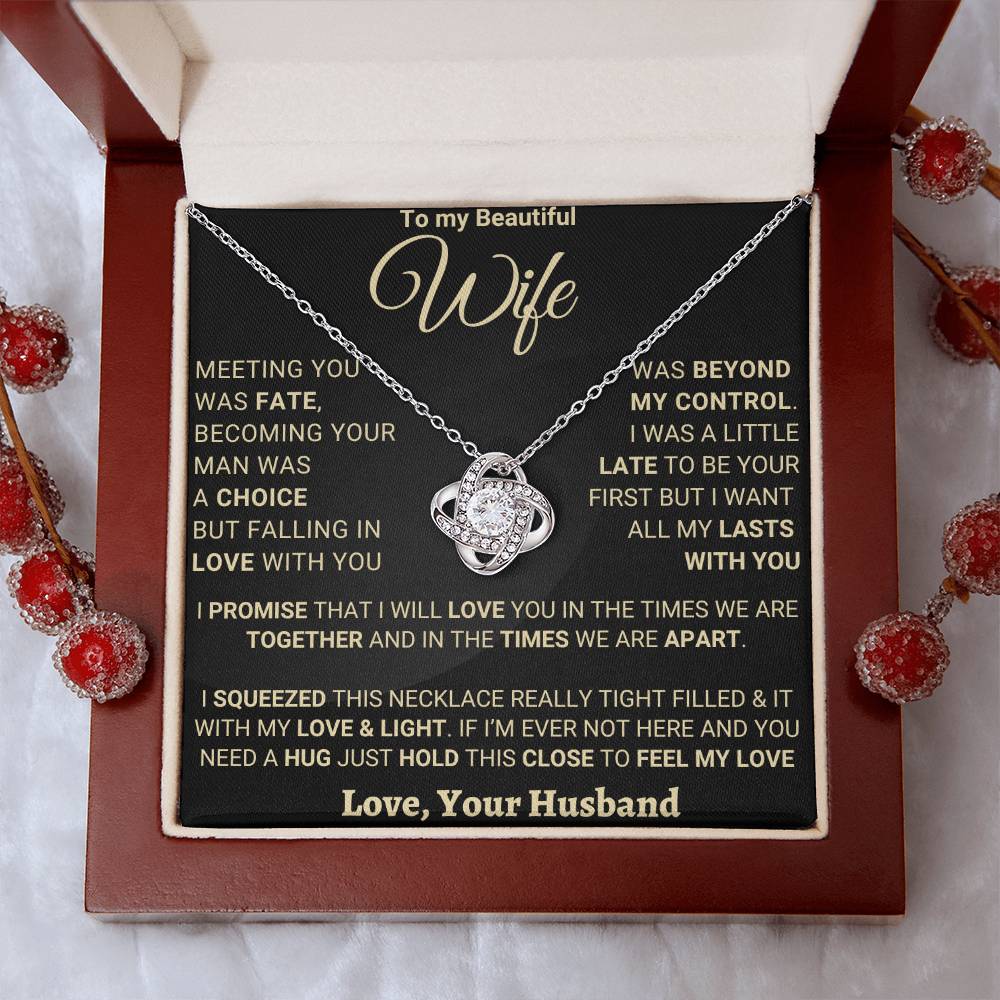 Unique Gift for Wife "FALLING IN LOVE WITH YOU WAS BEYOND MY CONTROL"