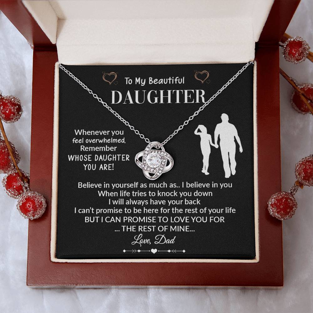 Beautiful Gift for Daughter from DAD "I Will Always Have Your Back"