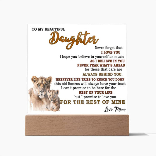 (ALMOST SOLD OUT) - Gift for Daughter - Never fear what's ahead