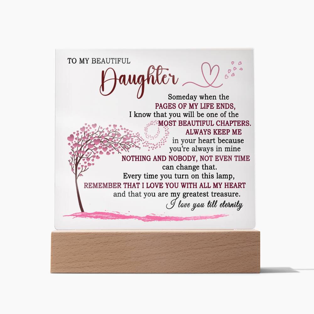 Gift for Daughter - Lamp of eternal love