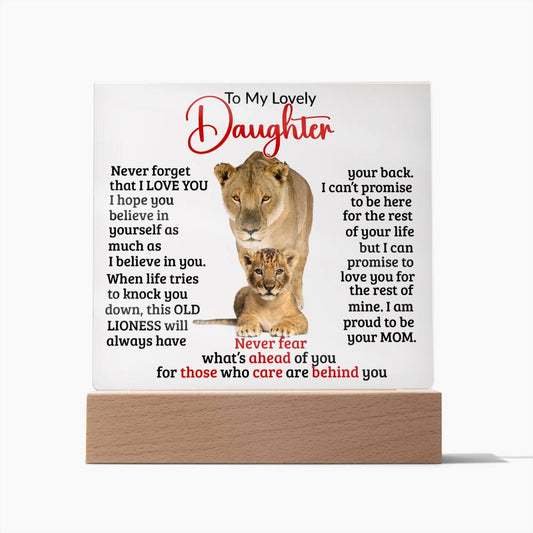 (ALMOST SOLD OUT) Keepsake for Daughter - Never Fear