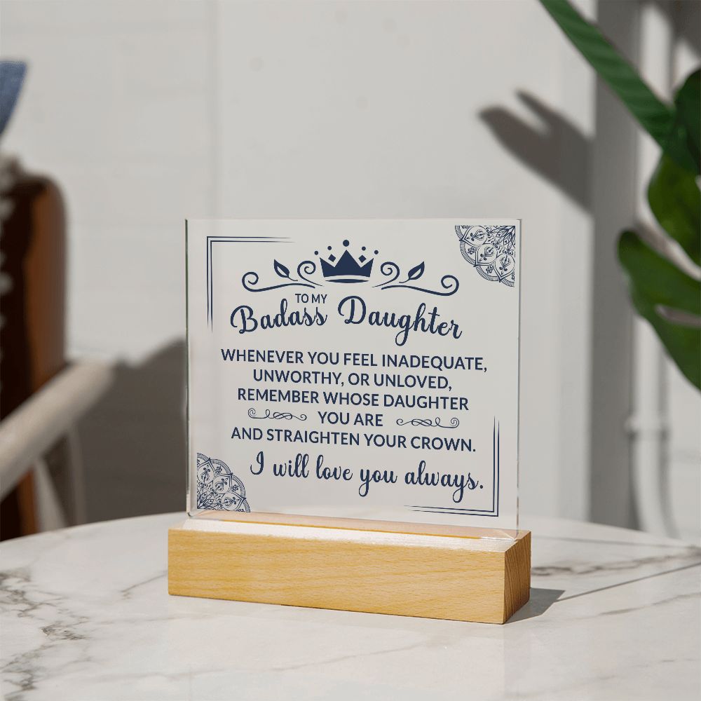 (ALMOST SOLD OUT) Keepsake for Daughter - Crown Plaque - FREE SHIPPING FOR LIMITED TIME ONLY