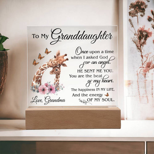 (ALMOST SOLD OUT) Gift for Granddaughter - Plaque