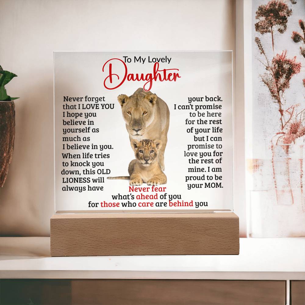 (ALMOST SOLD OUT) Keepsake for Daughter - Never Fear