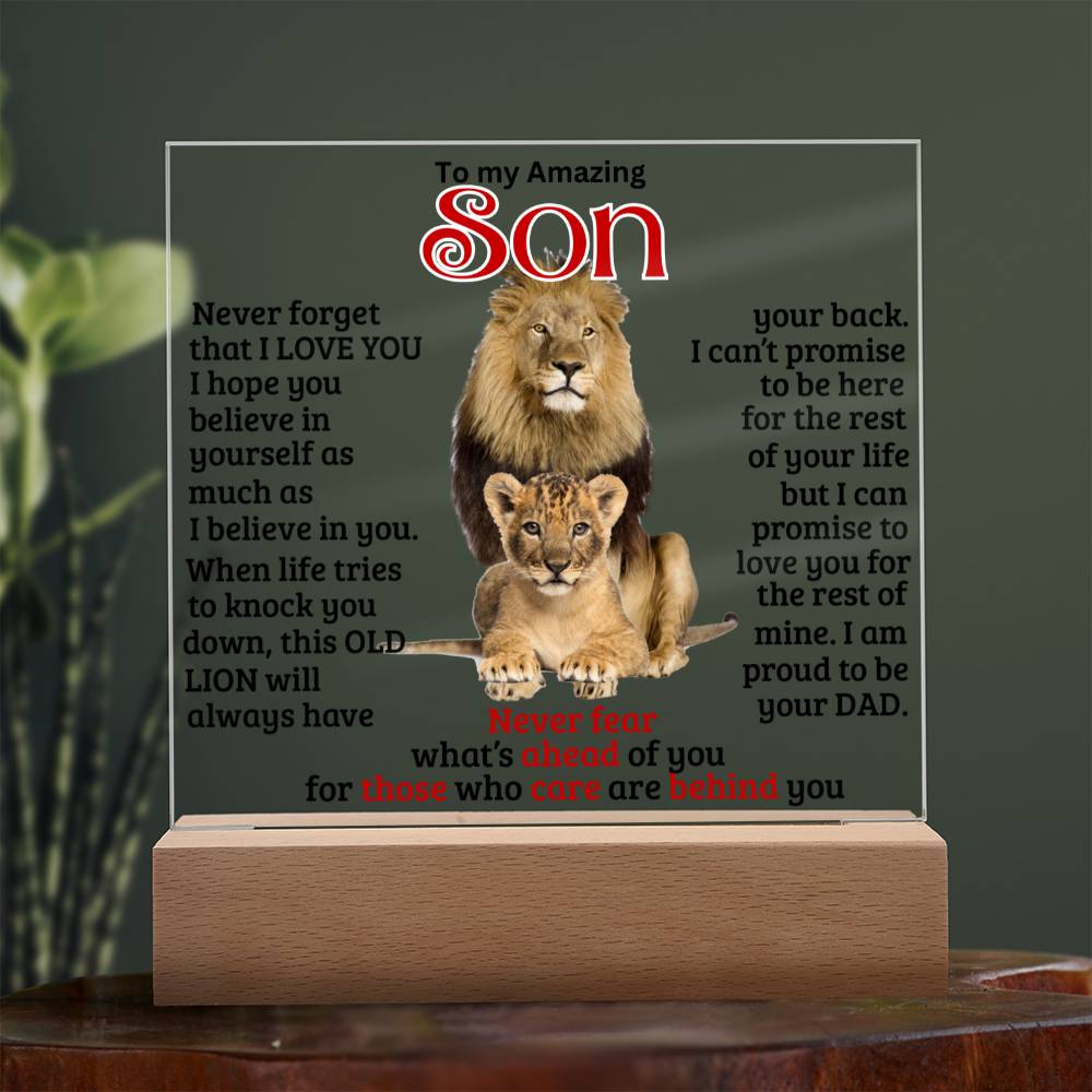 (ALMOST SOLD OUT) Keepsake gift for Son - This OLD LION