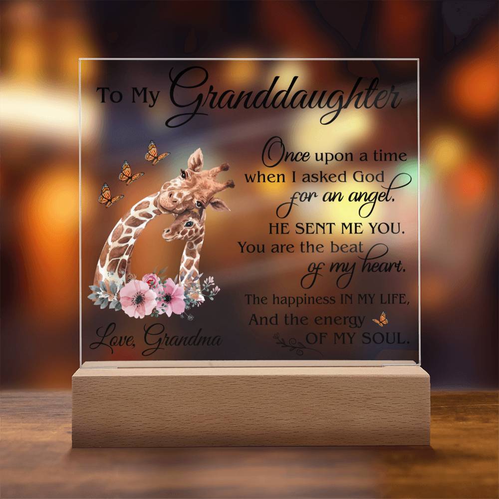 (ALMOST SOLD OUT) Gift for Granddaughter - Plaque - FGH