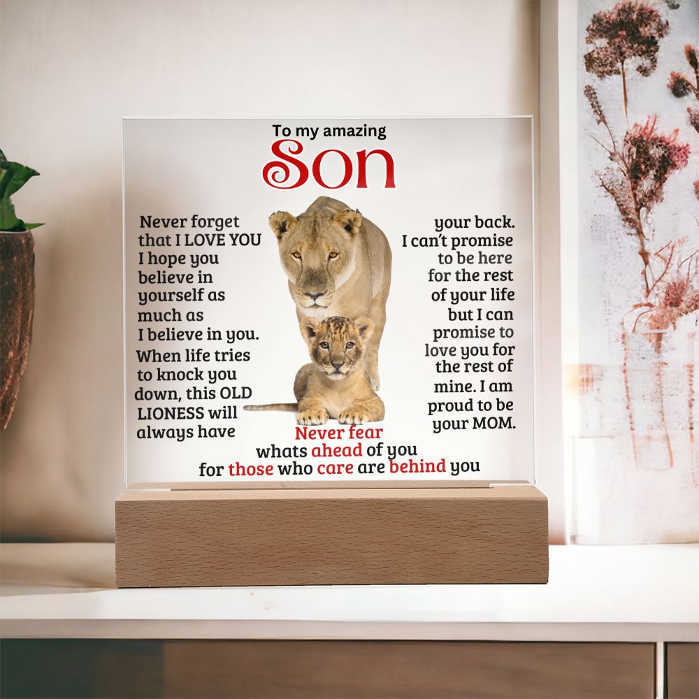 (ALMOST SOLD OUT) Gift for Son from Mom - Never fear
