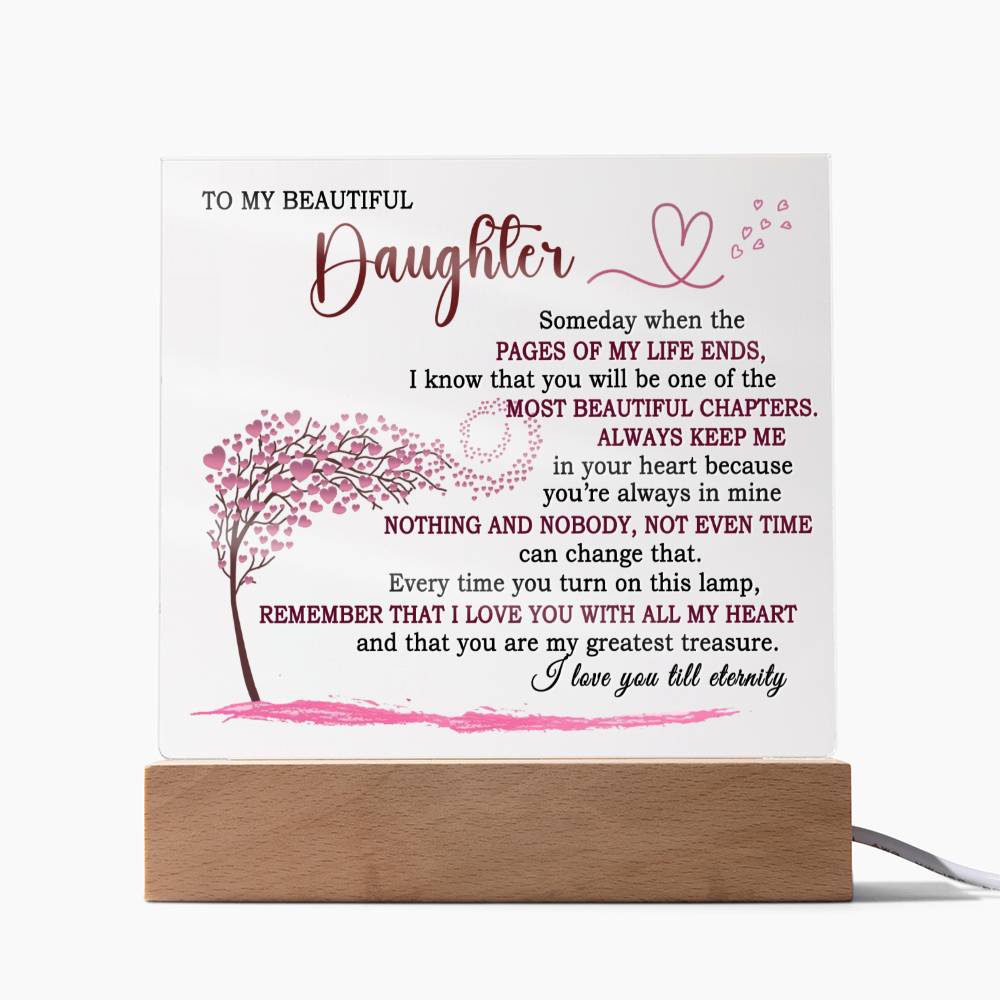Gift for Daughter - Lamp of eternal love