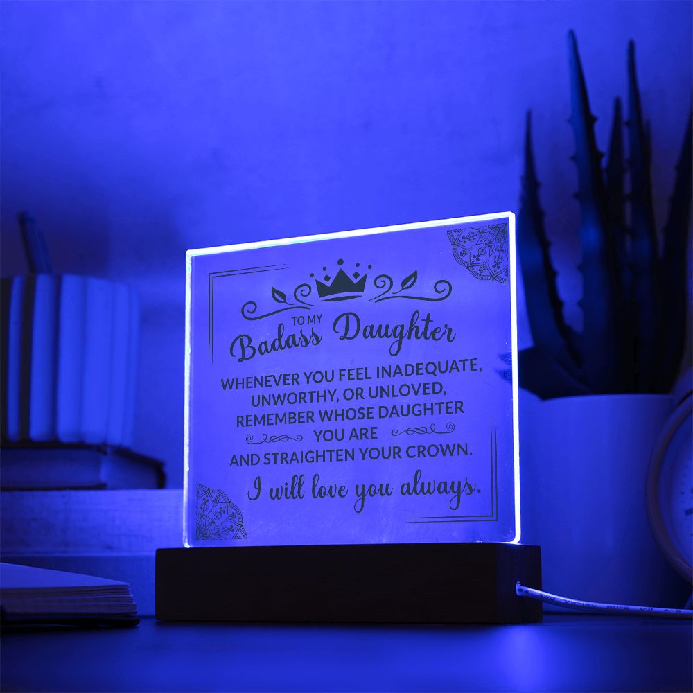 (ALMOST SOLD OUT) Keepsake for Daughter - Crown Plaque - FREE SHIPPING FOR LIMITED TIME ONLY
