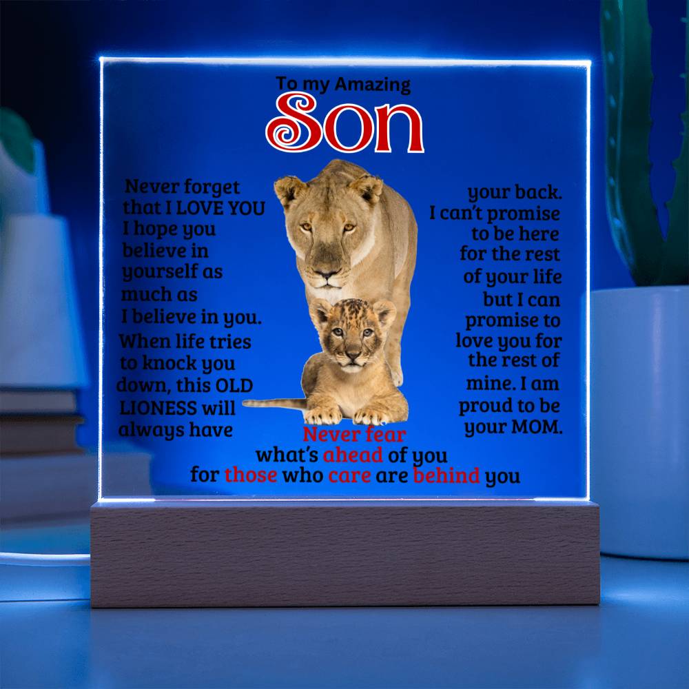 (ALMOST SOLD OUT) Keepsake for Son from Mom - Never Fear