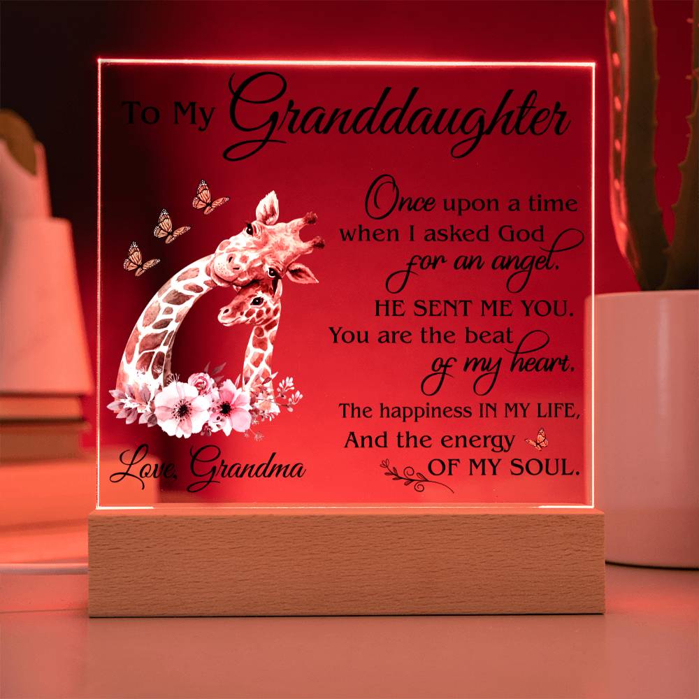 (ALMOST SOLD OUT) Gift for Granddaughter - Plaque - FGH