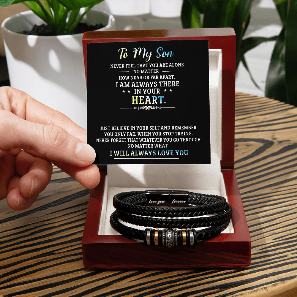Gift for Son - Love You Forever Engraved with Message Card