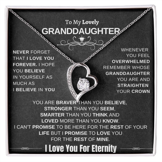 Gift for Granddaughter - I Love you for eternity